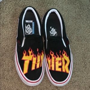 Thrasher slip on vans